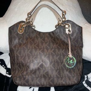 (USED) MICHAEL KORS BROWN SHOULDER BAG